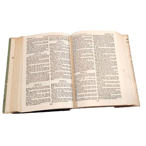 Holy Bible 1957 KJV American Bible Society Hardcover DJ Vintage-Christian - Picture 10 of 12